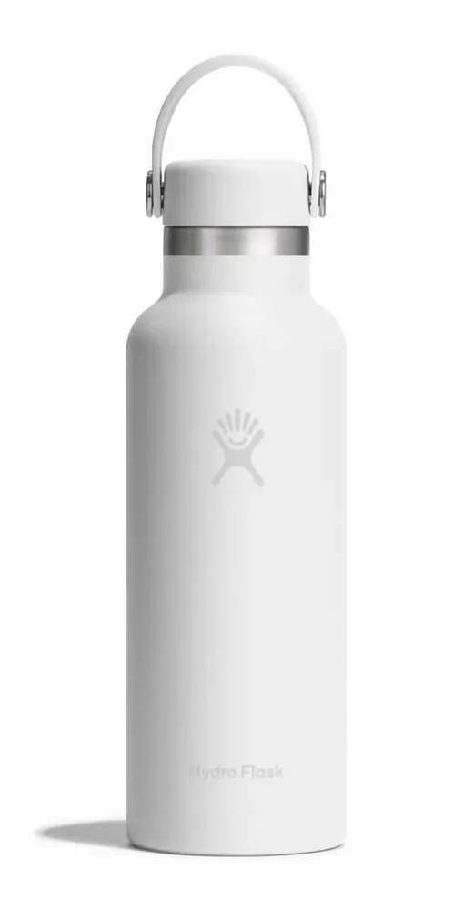 Термобутылка Hydro Flask Standard Flex Cap 18 oz (0,533 л), нержавеющая сталь 18/8, белая Tonal White
