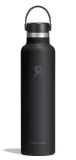 Термобутылка Hydro Flask Standard Flex Cap 24 oz (0,709 л) из нержавеющей стали 18/8, чёрная Tonal Black — фото 1