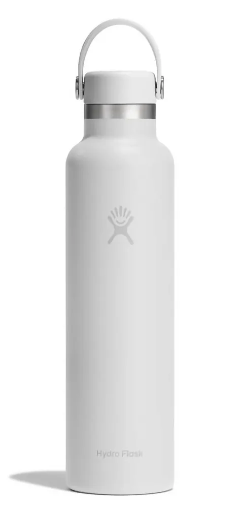 Термобутылка Hydro Flask Standard Flex Cap 24 oz (0,709 л) из нержавеющей стали 18/8, белая Tonal White