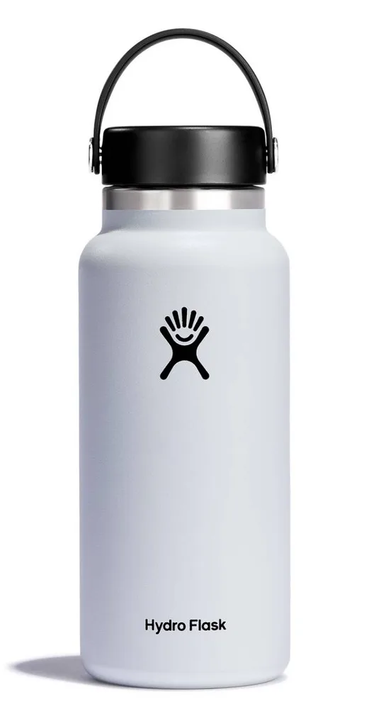 Термобутылка Hydro Flask Wide Mouth 2.0 Flex Cap 32 oz (0,946 л), нержавеющая сталь 18/8, белая