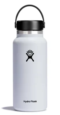 Термобутылка Hydro Flask Wide Mouth 2.0 Flex Cap 32 oz (0,946 л), нержавеющая сталь 18/8, белая