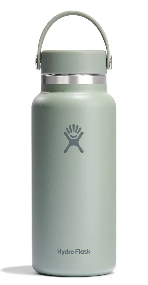Термобутылка Hydro Flask Wide Mouth Flex Cap 32 oz (0,946 л), широкое горло, зеленая Agave