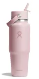 Термобутылка Hydro Flask Travel Bottle 32 oz (0,946 л) с крышкой Wide Flex Straw Cap и трубочкой, пудрово-розовая Trillium — фото 1