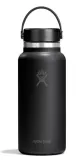 Термобутылка Hydro Flask Wide Mouth Flex Cap 32 oz (0,946 л) из нержавеющей стали 18/8, чёрная Tonal Black — фото 1