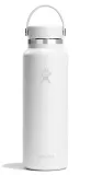 Термобутылка Hydro Flask Wide Mouth Flex Cap 40 oz (1,18 л) из нержавеющей стали 18/8, белая Tonal White — фото 1