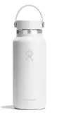 Термобутылка Hydro Flask Wide Mouth Flex Cap 32 oz (0,946 л) из нержавеющей стали 18/8, белая Tonal White — фото 1