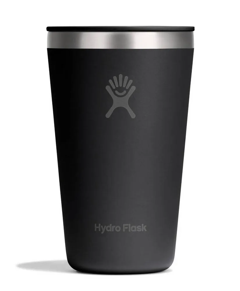 Термокружка Hydro Flask All Around 16 oz (0,473 л) из нержавеющей стали 18/8 с крышкой Press-In, чёрная