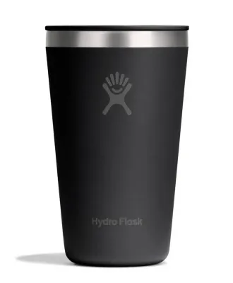 Термокружка Hydro Flask All Around 16 oz (0,473 л) из нержавеющей стали 18/8 с крышкой Press-In, чёрная