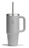 Термокружка Hydro Flask All Around Travel Tumbler 24 oz (0,709 л) с ручкой и трубочкой, серая Birch — фото 1