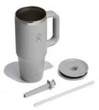 Термокружка Hydro Flask All Around Travel Tumbler 24 oz (0,709 л) с ручкой и трубочкой, серая Birch — фото 3