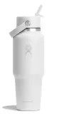 Термобутылка Hydro Flask Travel Bottle 32 oz (0,946 л) с крышкой Wide Flex Straw Cap и трубочкой, белая Tonal White — фото 1
