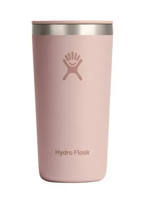 Термокружка Hydro Flask All Around 12 oz (0,355 л) из нержавеющей стали 18/8 с крышкой, пудрово-розовая Trillium