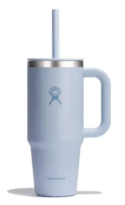 Термокружка Hydro Flask All Around Travel Tumbler 24 oz (0,709 л) с ручкой и трубочкой, синяя Surf