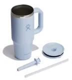 Термокружка Hydro Flask All Around Travel Tumbler 24 oz (0,709 л) с ручкой и трубочкой, синяя Surf — фото 3