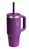 Термокружка Hydro Flask All Around Travel Tumbler 24 oz (0,709 л) с ручкой и трубочкой, фиолетовая Beachplum — фото 2