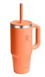 Термокружка Hydro Flask All Around Travel Tumbler 24 oz (0,709 л) с ручкой и трубочкой, оранжевая Nectar — фото 2