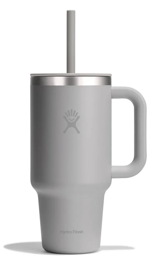 Термокружка Hydro Flask All Around Travel Tumbler 32 oz (0,946 л) с ручкой и трубочкой, серая Birch