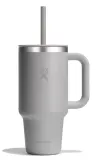 Термокружка Hydro Flask All Around Travel Tumbler 32 oz (0,946 л) с ручкой и трубочкой, серая Birch — фото 1