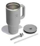 Термокружка Hydro Flask All Around Travel Tumbler 32 oz (0,946 л) с ручкой и трубочкой, серая Birch — фото 2