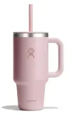 Термокружка Hydro Flask All Around Travel Tumbler 32 oz (0,946 л) с ручкой и трубочкой, пудрово-розовая Trillium — фото 1