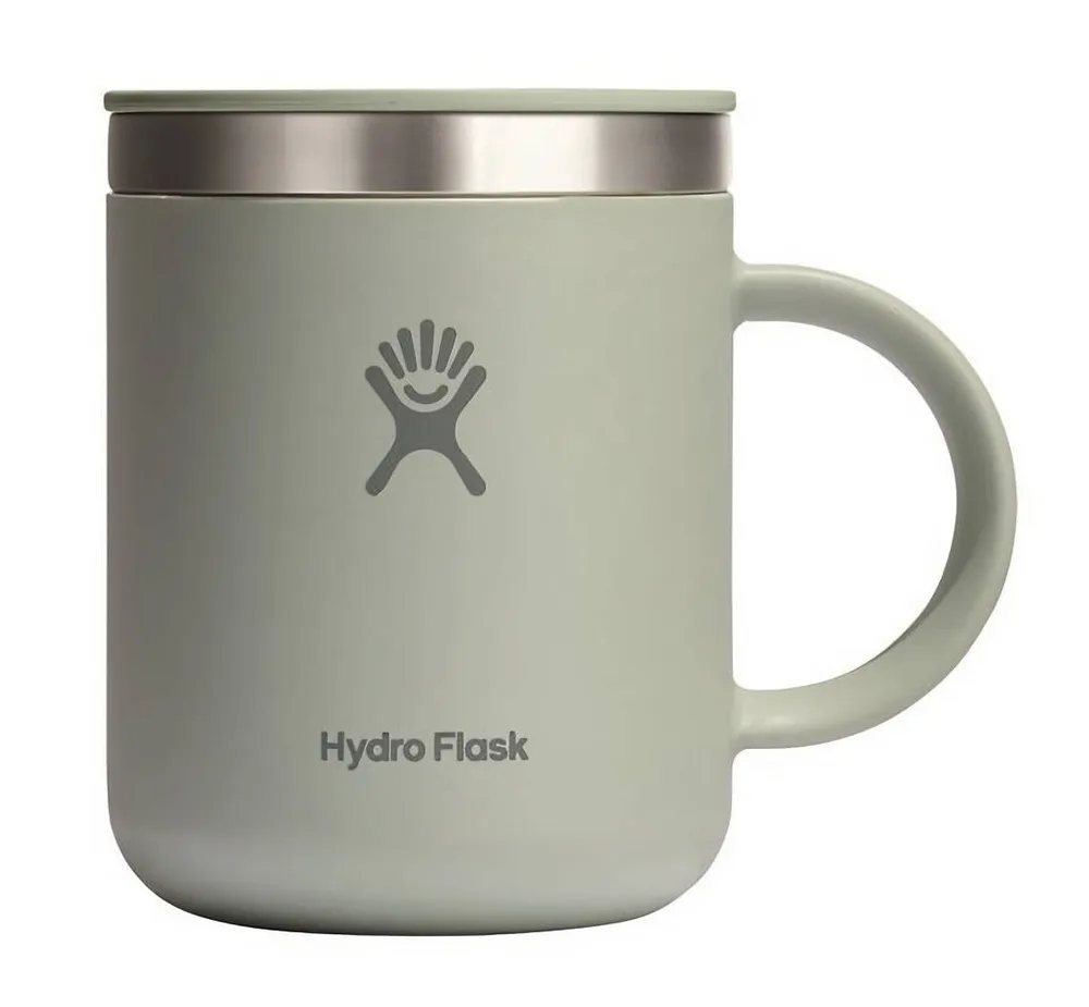 Термокружка Hydro Flask Mug 12 oz (0,355 л) из нержавеющей стали 18/8 с крышкой Press-In, зелёная Agave