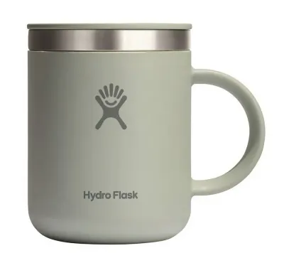 Термокружка Hydro Flask Mug 12 oz (0,355 л) из нержавеющей стали 18/8 с крышкой Press-In, зелёная Agave