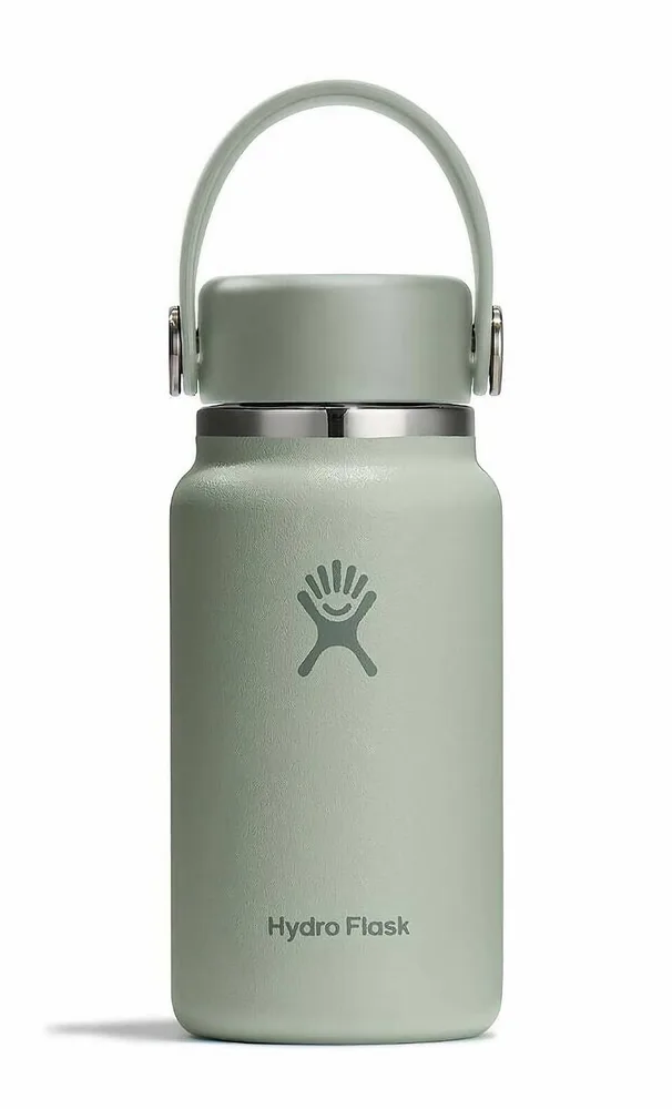 Мини-термобутылка Hydro Flask Micro Mini Bottle 200 мл с ремешком, нержавеющая сталь 18/8, зеленая Agave