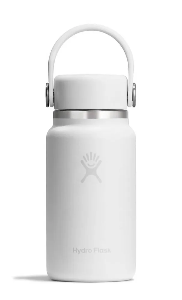 Мини-термобутылка Hydro Flask Micro Mini Bottle 200 мл с ремешком, нержавеющая сталь 18/8, белая Tonal White