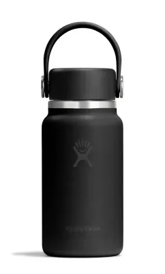 Мини-термобутылка Hydro Flask Micro Mini Bottle 200 мл с ремешком, нержавеющая сталь 18/8, черная Tonal Black