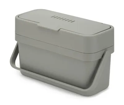 Контейнер для пищевых отходов Joseph Joseph Duo Easy Fill навесной, 4 л, 29,7 x 12 x 17,3 см, серый
