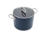 Кастрюля высокая Joseph Joseph Space 25 см, 8,04 л, складные ручки, стеклянная крышка, для всех плит, тёмно-синяя — фото 3
