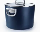 Кастрюля высокая Joseph Joseph Space 25 см, 8,04 л, складные ручки, стеклянная крышка, для всех плит, тёмно-синяя — фото 4