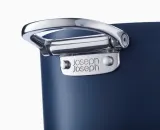 Кастрюля высокая Joseph Joseph Space 25 см, 8,04 л, складные ручки, стеклянная крышка, для всех плит, тёмно-синяя — фото 5