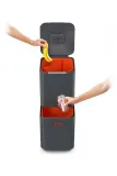 Мусорное ведро для сортировки отходов Joseph Joseph Totem Compact 40 л графитовый — фото 3