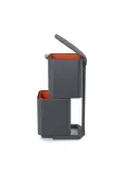 Мусорное ведро для сортировки отходов Joseph Joseph Totem Compact 40 л графитовый — фото 4