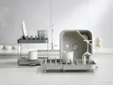 Таз для мытья посуды Joseph Joseph Duo с пробкой и отсеком для губки, 34 x 34 x 17 см, серый — фото 3