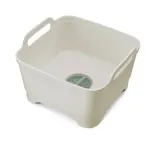 Миска для мытья посуды с отводом воды Joseph Joseph Wash&Drain 31 x 30 x 20 см, пластик без BPA, оттенки шалфея — фото 1