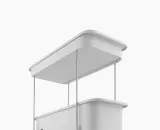 Органайзер для кухонного шкафа двухуровневый Joseph Joseph CupboardStore на колёсиках, 20 x 47 x 33,5 см, серый — фото 3