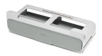 Органайзер для специй под полку Joseph Joseph CupboardStore, на 7 баночек, выдвижной, 32 x 13,5 x 9,3 см, серый