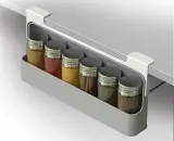 Органайзер для специй под полку Joseph Joseph CupboardStore, на 7 баночек, выдвижной, 32 x 13,5 x 9,3 см, серый — фото 4
