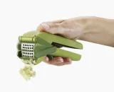 Пресс для чеснока Joseph Joseph Clean Force, пластик без BPA и нержавеющая сталь, 16 x 4,2 x 6 см, зелёный — фото 3