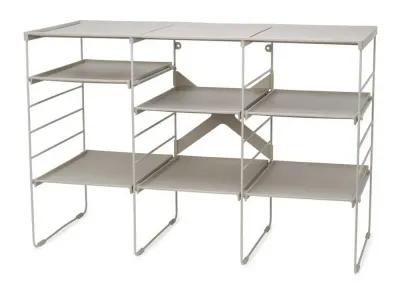 Стойка для обуви Joseph Joseph Level трёхъярусная на 12 пар 51,2 x 75,8 x 35 см серая