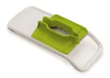 Шинковка для овощей Joseph Joseph Duo Multi-Grip ручная, с держателем-чехлом, 6 x 9,5 x 23 см, серо-зелёная — фото 1