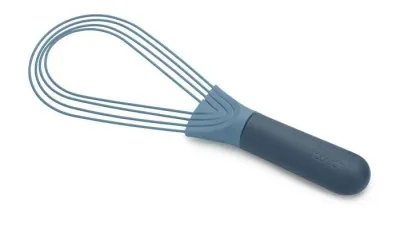 Венчик складной Joseph Joseph Twist 2 в 1, сталь и пластик без BPA, 28 x 9 x 3 см, синий