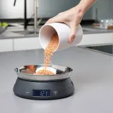 Весы кухонные электронные Joseph Joseph SwitchScale с чашей-крышкой, до 5 кг, серые — фото 4