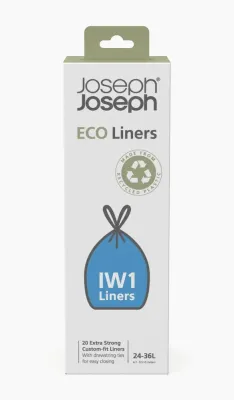 Мешки для мусора Joseph Joseph Eco Liners 24-36 л 20 шт. серые