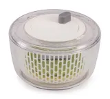 Сушилка для салата Joseph Joseph Duo 3 в 1, с тёркой и слайсером, 24 x 14,5 см, прозрачная с зелёным и жёлтым — фото 1
