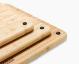 Набор разделочных досок Joseph Joseph Folio Steel Bamboo-Black, 3 бамбуковые доски и чёрная стойка — фото 5