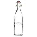 Бутылка стеклянная Kilner Clip Top Bottles 1 л, с бугельной пробкой, прозрачная — фото 1