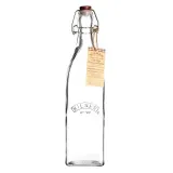 Бутылка стеклянная Kilner Clip Top Bottles 1 л, с бугельной пробкой, прозрачная — фото 3